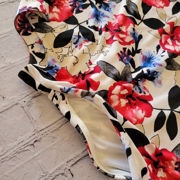 White House Black Market Floral Tank Sz M - Picture 8 of 8